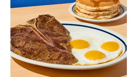 T-Bone Steak & Eggs ihop menu with prices